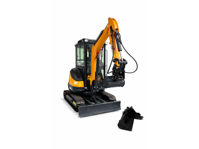 Tec-Point HT25 PRO minikoparka 2,5 t – gąsienice stalowe / kabina / Kubota