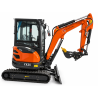 Minibagger mit Vollkabine Tec-Point 2,5 t - Klasse Yanmarmotor YXE25 P