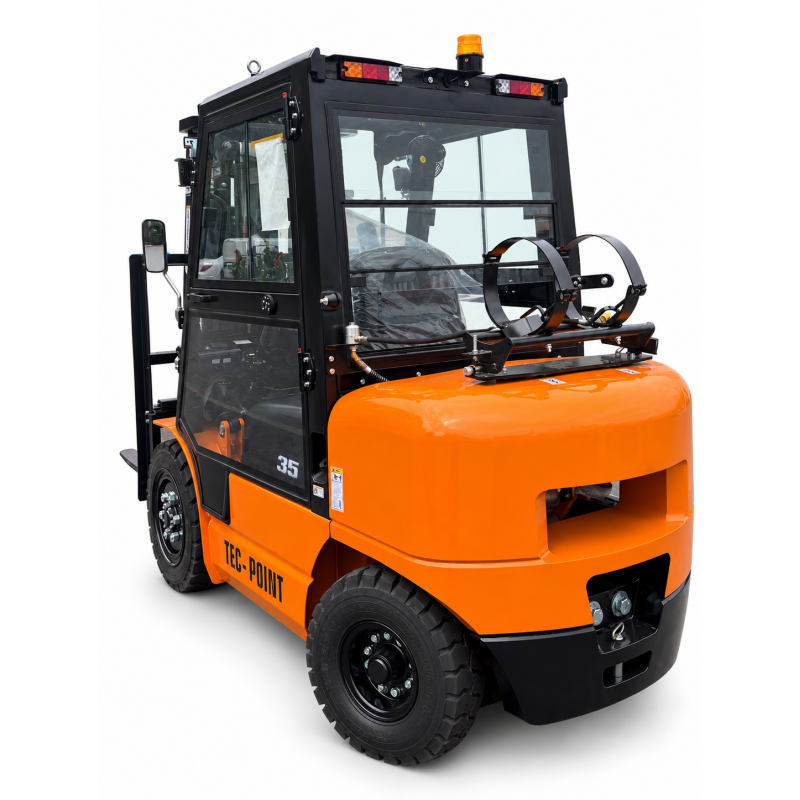 TEC-POINT CPQD35K– 3.5 t capacity | 4.5 m lift height | LPG/petrol | Triplex full free-lift mast | KUBOTA