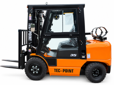 TEC-POINT CPQD35K– udźwig 3,5 t | wysokość podnoszenia 4,5 m | LPG/benzyna | maszt Triplex z pełnym wolnym skokiem | KUBOTA