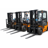 TEC-POINT CPQD35K Gabelstapler – 3,5 t Tragfähigkeit | 4,5 m Hubhöhe | LPG/Benzin | Triplex-Vollfreihubmast | KUBOTA |