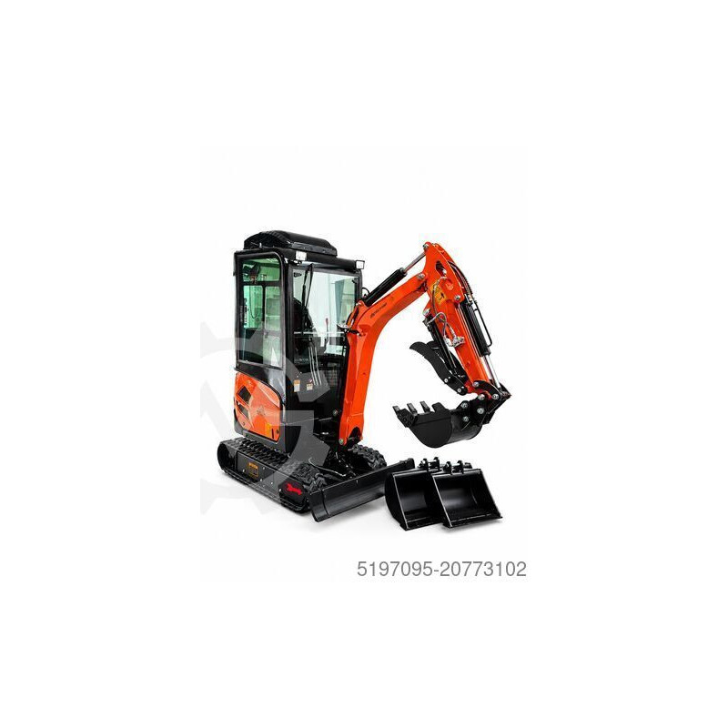 Mini Excavator with Full Cab & Heater - 1.8t Class