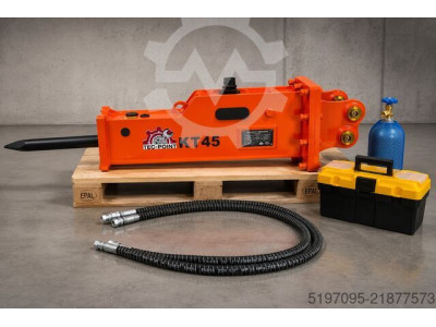 Młot hydrauliczny do koparek 1,2 - 3,0 t Tec-Point KT45S - Profi-Komplettset NOWY!
