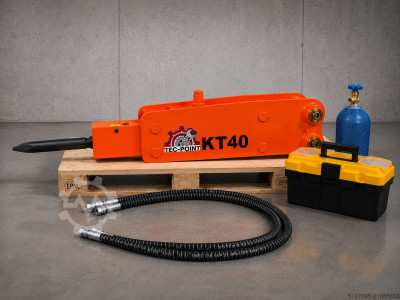 Hydraulikhammer für 0,8-2,5 t Minibagger Tec-Point KT40 – Top Type-S Profi-Komplettset NEU!